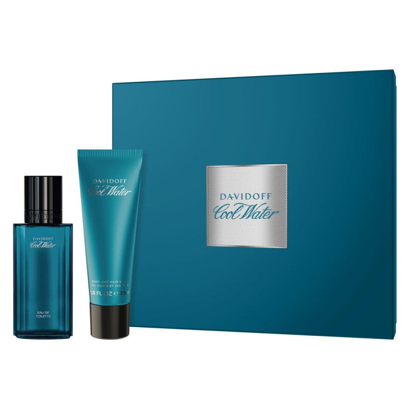 DAVIDOFF COOL WATER EDT 40ML& SHOWER GEL 75ML SET - Beauty Bar 