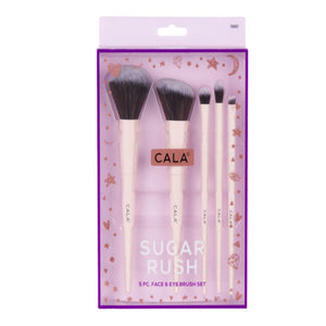 CALA SUGAR RUSH FACE & EYE BRUSH SET 5 PCS - Beauty Bar 