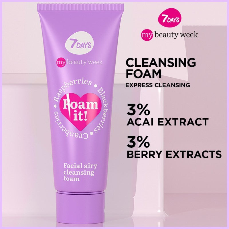 7DAYS FOAM IT FACIAL AIRY CLEANSER 80ML - Beauty Bar 