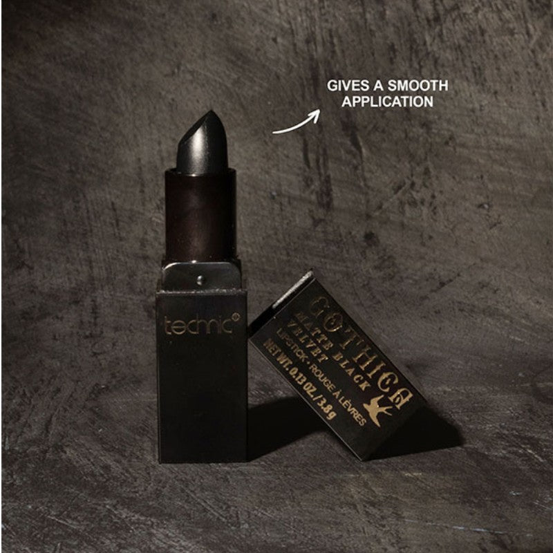 TECHNIC GOTHICA BLACK VELVET MATTE LIPSTICK-BLACK