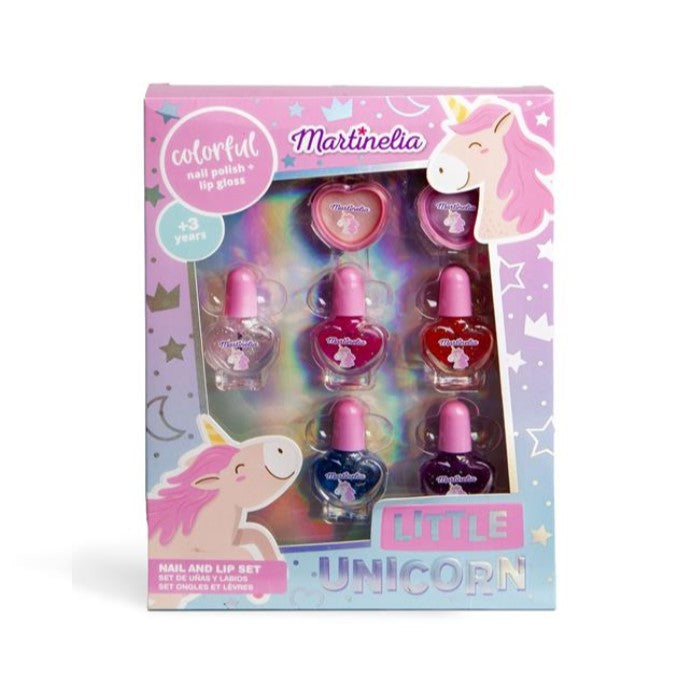 IDC MARTINELIA LITTLE UNICORN NAIL POLISH & LIP SET 23 - Beauty Bar 