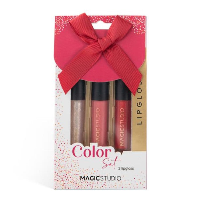 IDC MAGIC STUDIO COLORFUL 3PCS LIP GLOSSES SET 23 - Beauty Bar 