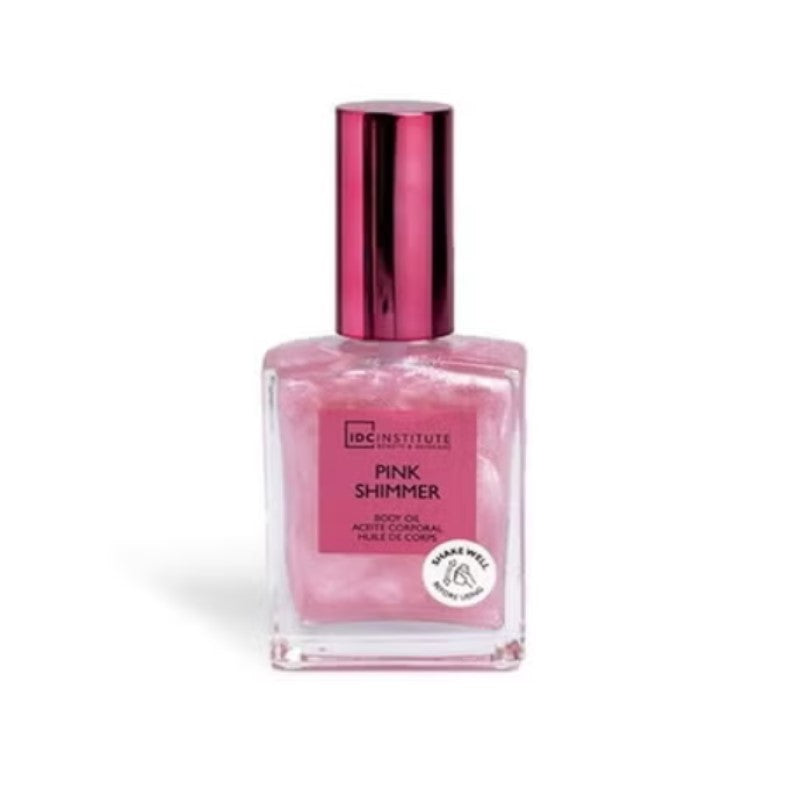 IDC GLOW SHIMMER PINK BODY OIL 45ML - Beauty Bar 