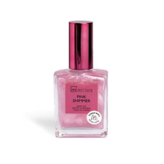 IDC GLOW SHIMMER PINK BODY OIL 45ML - Beauty Bar 