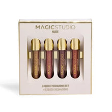 Load image into Gallery viewer, MAGIC STUDIO NUDE 4PCS LIQUID EYESHADOWS SET 24 - Beauty Bar 
