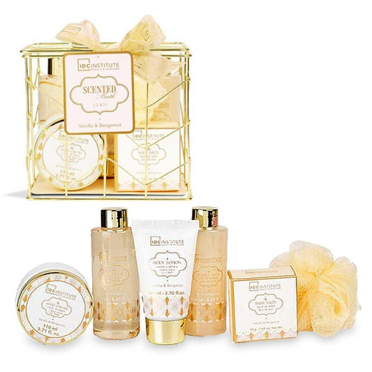 IDC INSTITUTE SCENTED BATH GOLD PERFECT 6PCS SET - Beauty Bar 