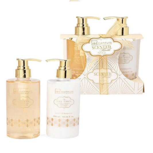 IDC INSTITUTE SCENTED BATH GOLD SHOWER DUO SET - Beauty Bar 