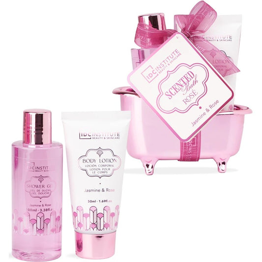 IDC INSTITUTE SCENTED BATH ROSE MINI BATHTUB SET - Beauty Bar 