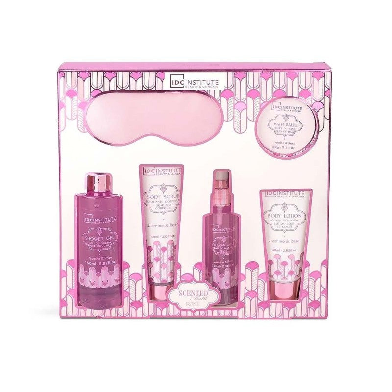 IDC INSTITUTE SCENTED BATH ROSE SLEEP&BODY RITUALS 6PCS SET