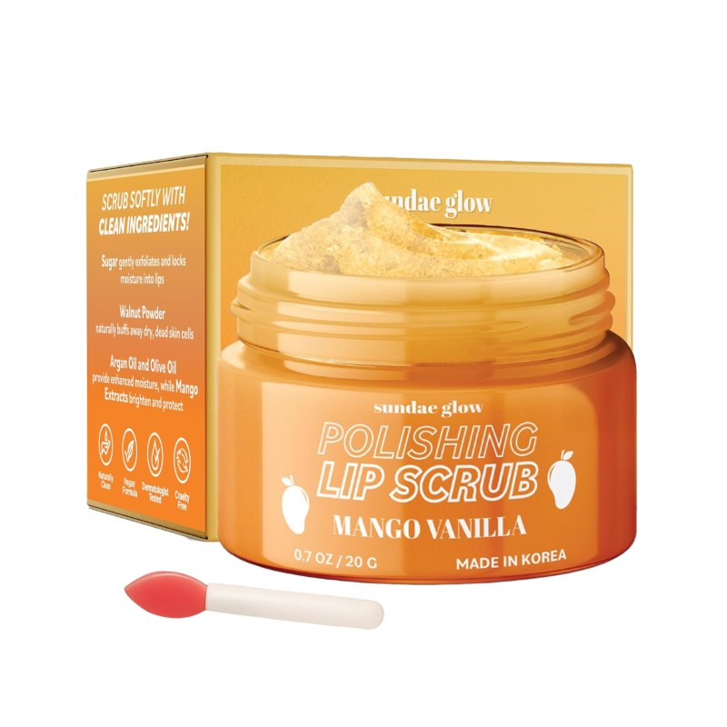 SUNDAE GLOW - LIP SCRUB MANGO VANILLA - Beauty Bar 
