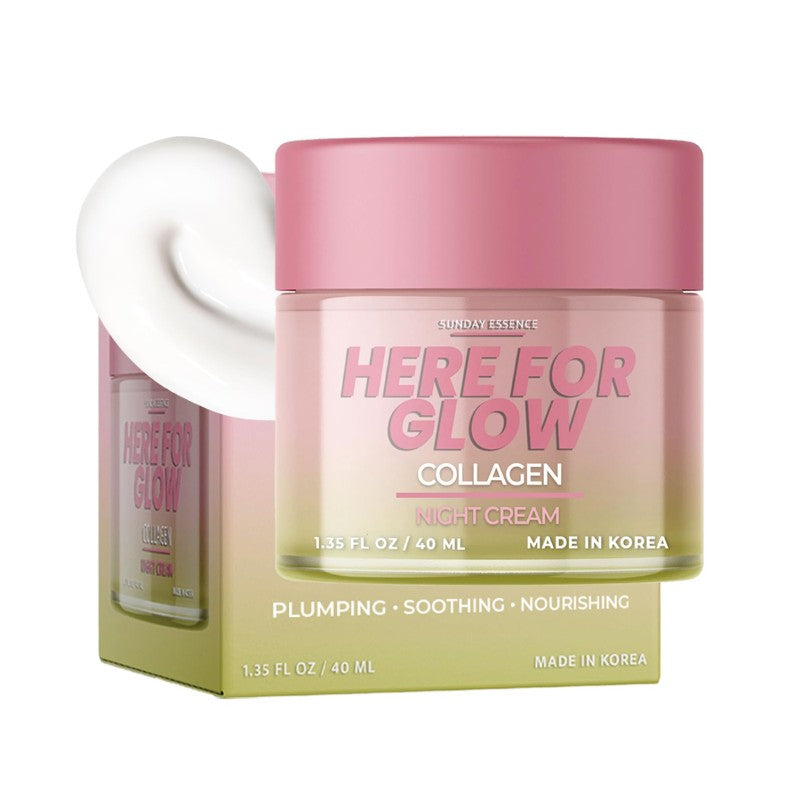 SUNDAY ESSENCE - HERE FOR GLOW COLLAGEN FACE CREAM 40ML - Beauty Bar 