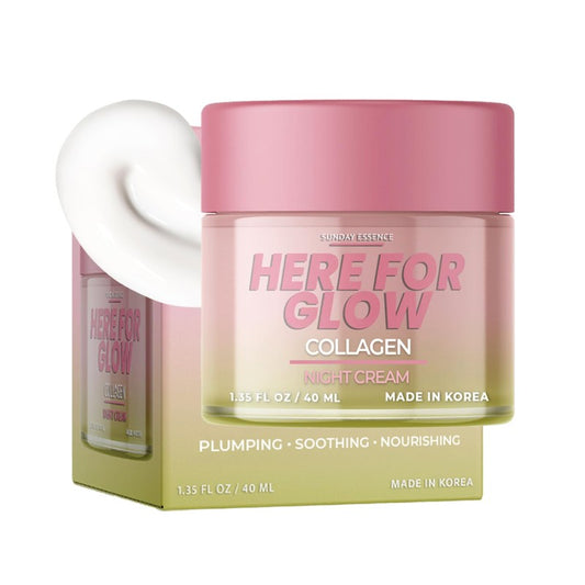 SUNDAY ESSENCE - HERE FOR GLOW COLLAGEN FACE CREAM 40ML - Beauty Bar 