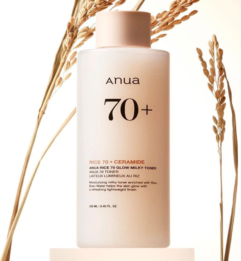 ANUA RICE 70 GLOW MILK TONER 250ML - Beauty Bar 