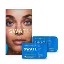 Load image into Gallery viewer, SWATI AQUAMARINE - 1 MONTH LENSES - Beauty Bar 
