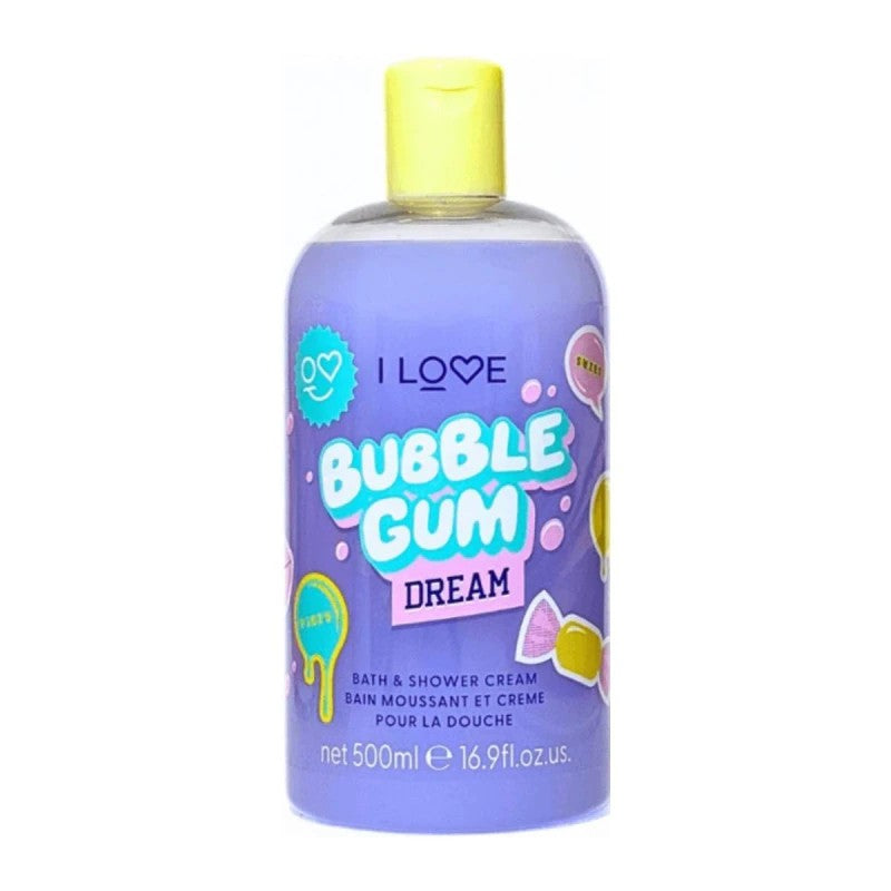 I LOVE BUBBLE GUM SHOWER CREAM 500ML