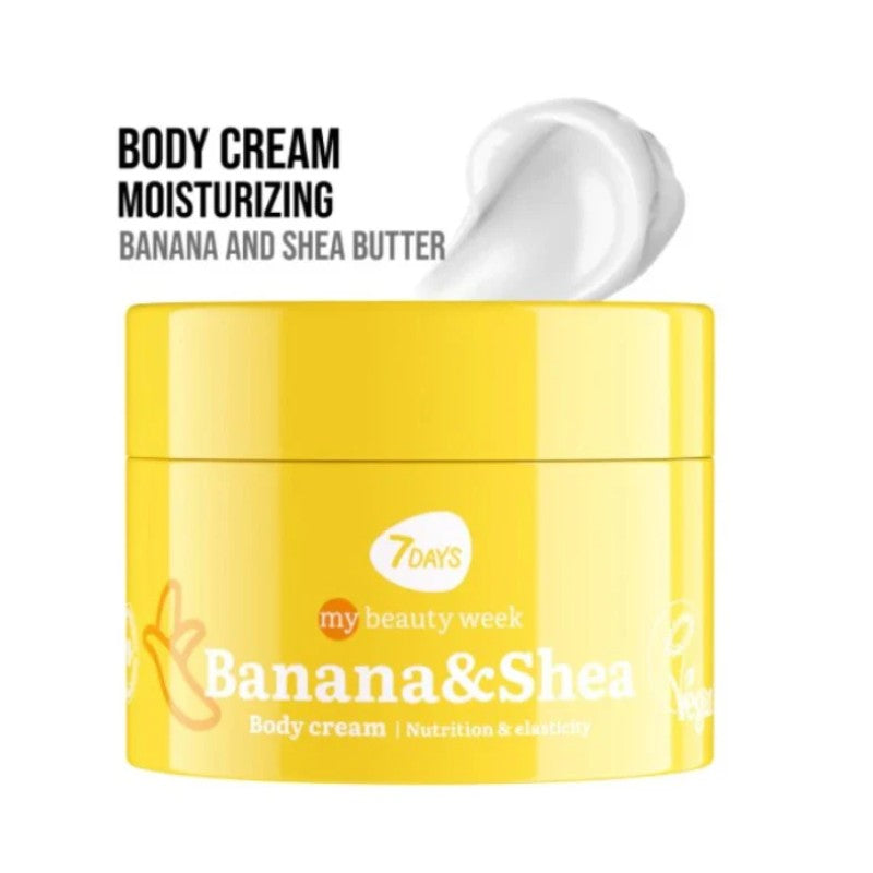 7DAYS NUTRITION & FIRMING BANANA & SHEA BODY CREAM 250ML - Beauty Bar 
