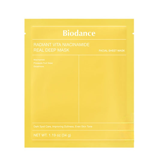 BIODANCE RADIANT VITA NIACINAMIDE REAL DEEP MASK 1PC
