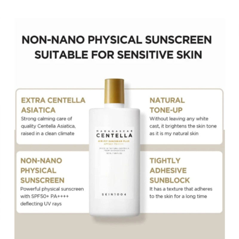SKIN1004 CENTELLA ASIATICA SUNCREAM SPF50+ PA++++ 50ML - Beauty Bar 