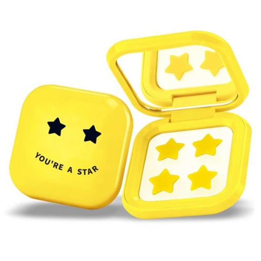 BIOVENE PIMPLE STAR PATCHES & MIRROR CASE YELLOW-32 PATCHES