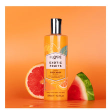 Load image into Gallery viewer, I LOVE SIGNATURE GLAZED EXOTIC FRUITS BODY WASH 360ML - Beauty Bar 
