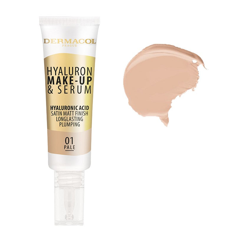 DERMACOL HYALURON MAKE-UP AND SERUM AVAILABLE IN 4 SHADES - Beauty Bar 