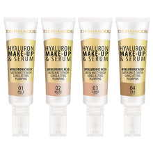 Load image into Gallery viewer, DERMACOL HYALURON MAKE-UP AND SERUM AVAILABLE IN 4 SHADES
