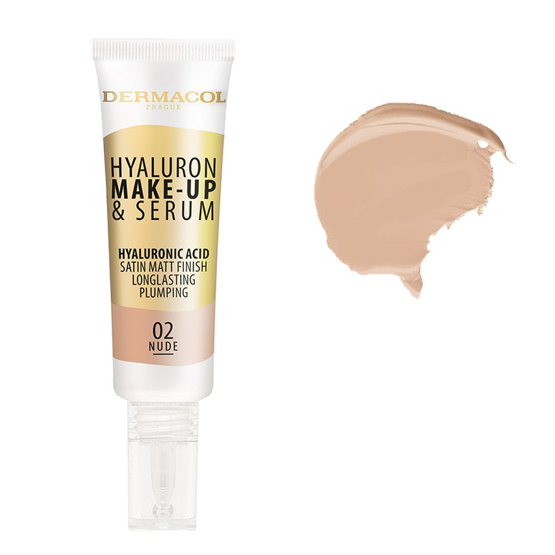 DERMACOL HYALURON MAKE-UP AND SERUM AVAILABLE IN 4 SHADES - Beauty Bar 