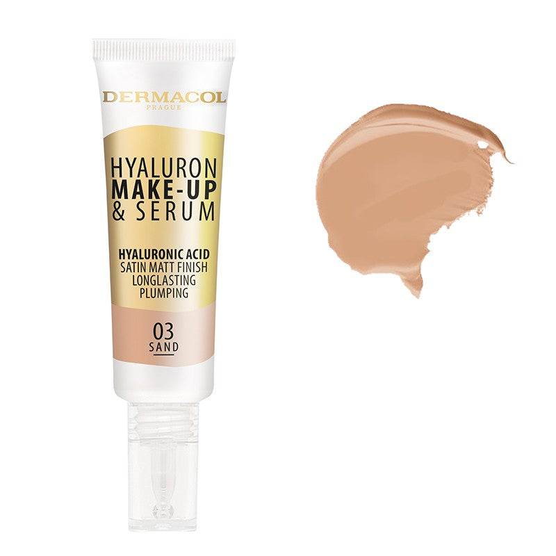 DERMACOL HYALURON MAKE-UP AND SERUM AVAILABLE IN 4 SHADES - Beauty Bar 