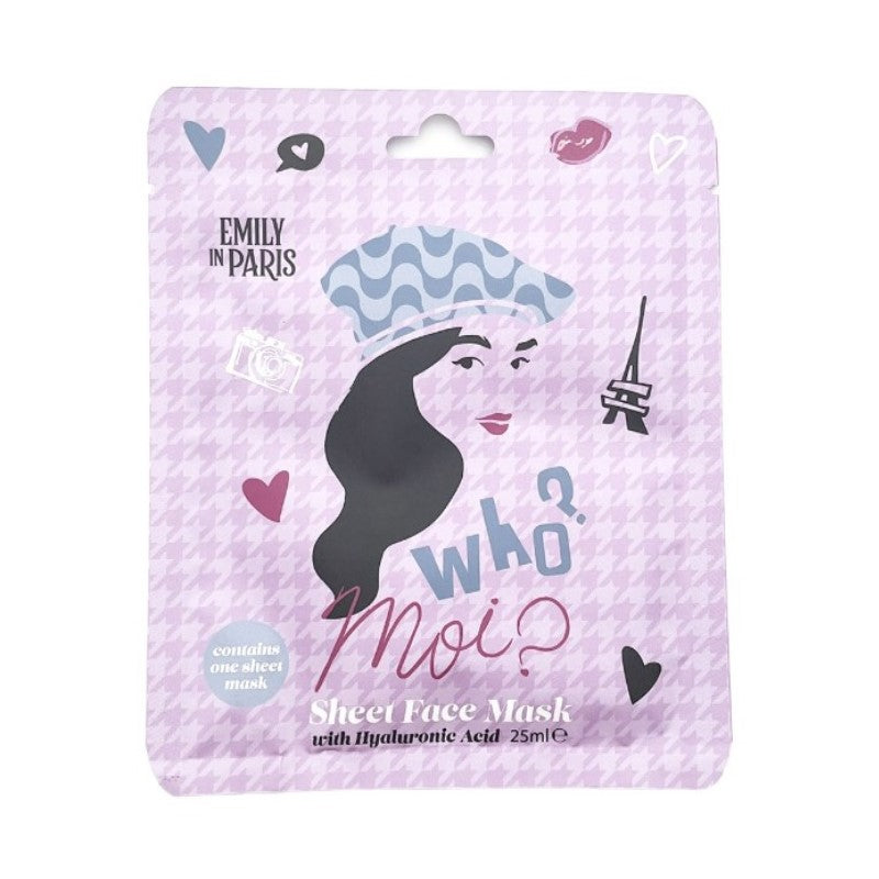 CORSAIR EMILY IN PARIS HYALURONIC ACID FACE MASK PINK 24 - Beauty Bar 