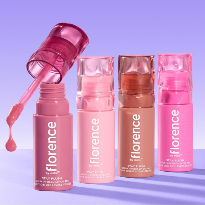 FLORENCE BY MILLS - STAY PLUSH LIP OIL AVAILABLE IN 4 SHADES - Beauty Bar 