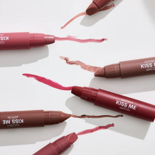 GOSH COPENHAGEN KISS ME MATTE LIPSTICK - AVAILABLE IN 6 SHADES - Beauty Bar 