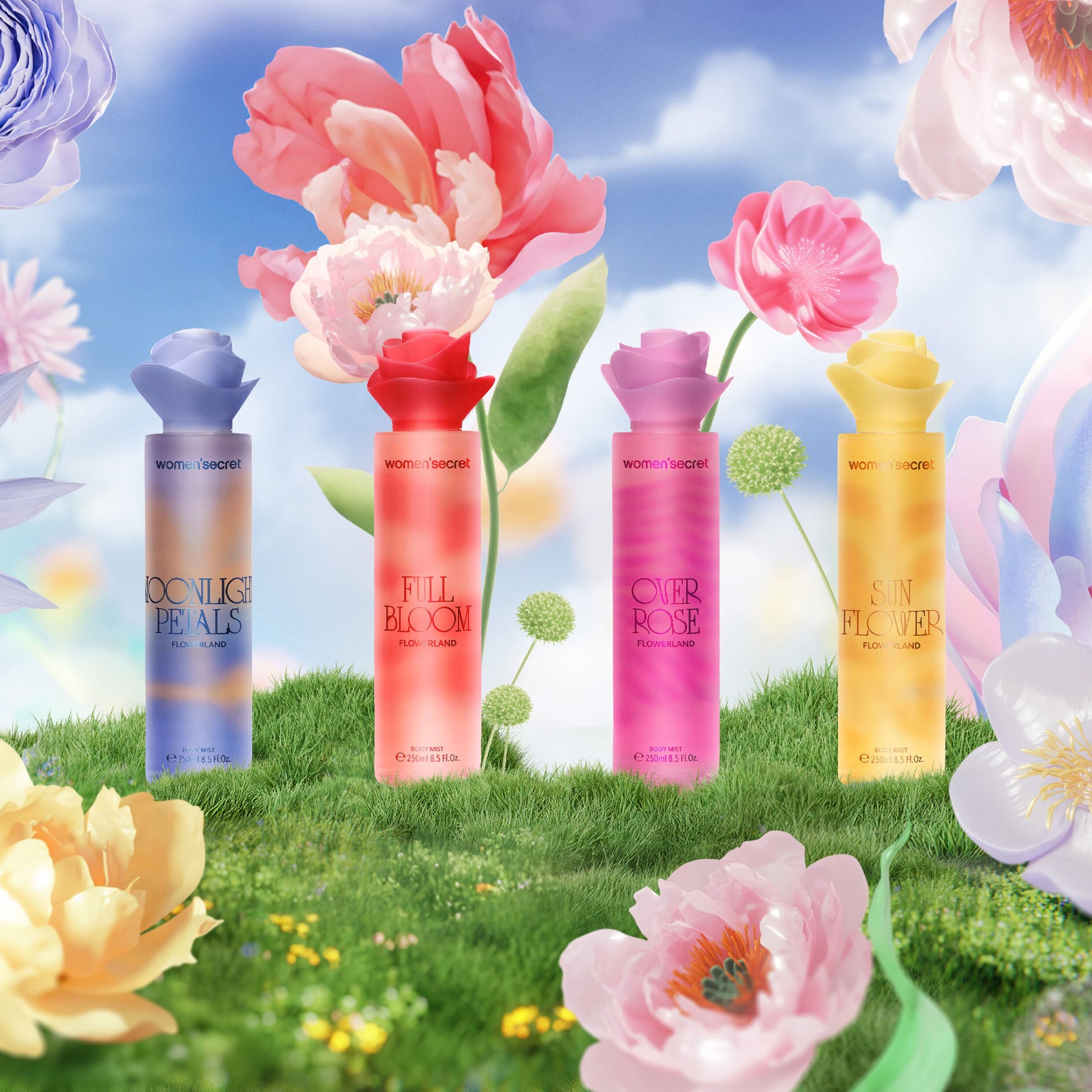 WOMEN SECRET FLOWERLAND MOONLIGHT PETALS BODY MIST 250ML - Beauty Bar 