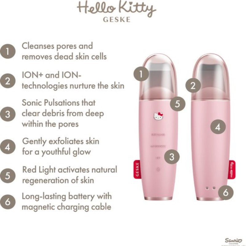 GESKE HELLO KITTY MICROCURRENT SCRUBBER 9IN1 - Beauty Bar 