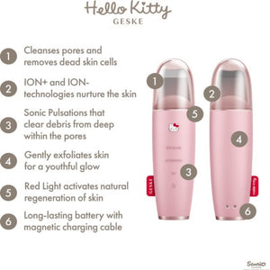 GESKE HELLO KITTY MICROCURRENT SCRUBBER 9IN1 - Beauty Bar 