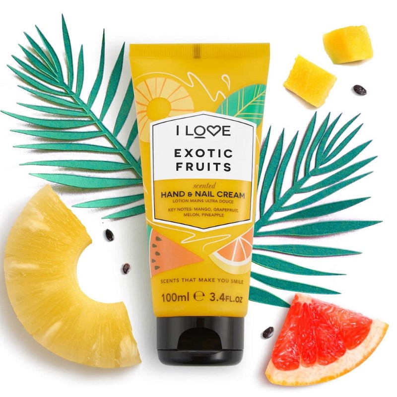 I LOVE SIGNATURE GLAZED EXOTIC FRUITS HAND&NAIL CREAM 100ML - Beauty Bar 