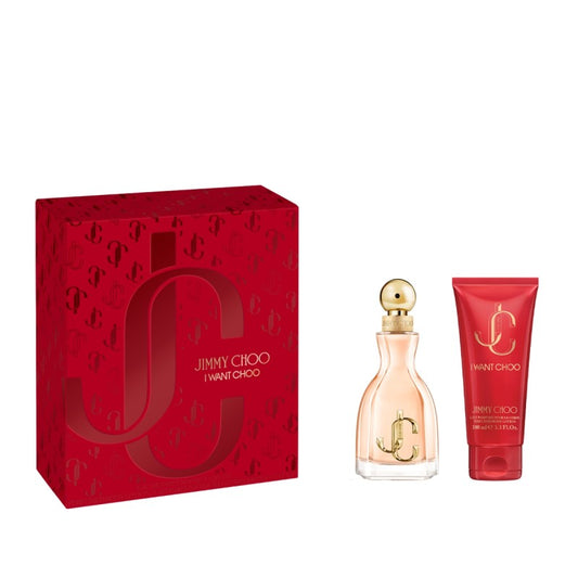 JIMMY CHOO I WANT CHOO EDP 60ML & BODY LOTION 100ML SET - Beauty Bar 