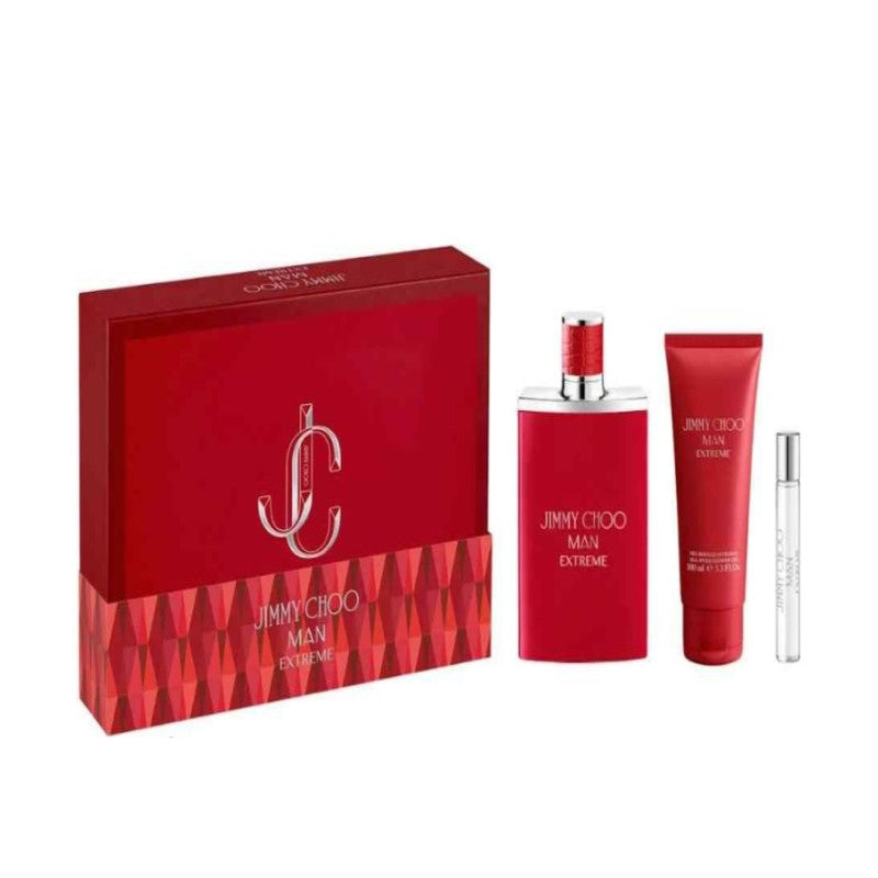 JIMMY CHOO MAN EXTREME INTENSE EDP 100ML & MINI & SHOWER GEL 100ML SET - Beauty Bar 