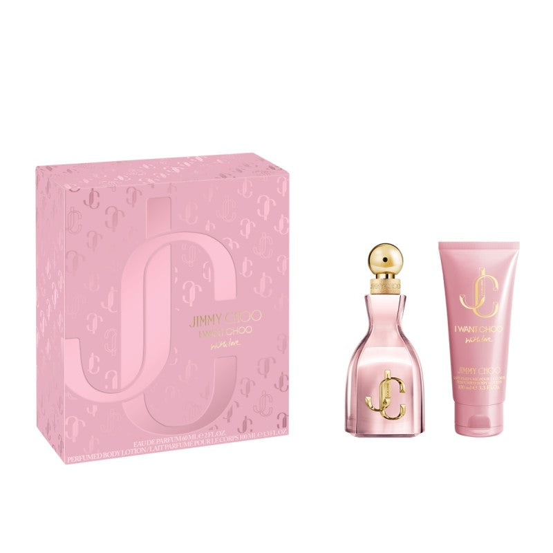 JIMMY CHOO I WANT CHOO WITH LOVE EDP 60ML & BODY LOTION 100ML SET - Beauty Bar 