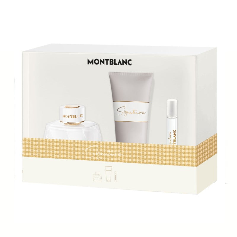 MONTBLANC SIGNATURE EDP 90ML & MINI & BODY LOTION 50ML SET - Beauty Bar 