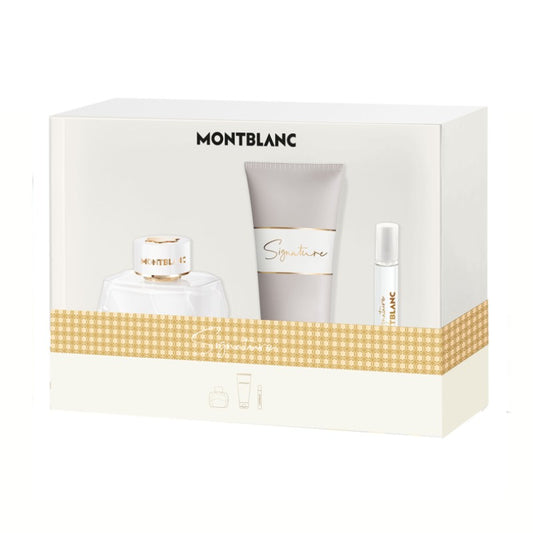 MONTBLANC SIGNATURE EDP 90ML & MINI & BODY LOTION 50ML SET - Beauty Bar 