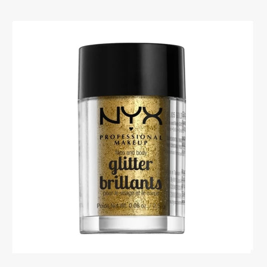 NYX FACE & BODY GLITTER - GOLD - Beauty Bar 