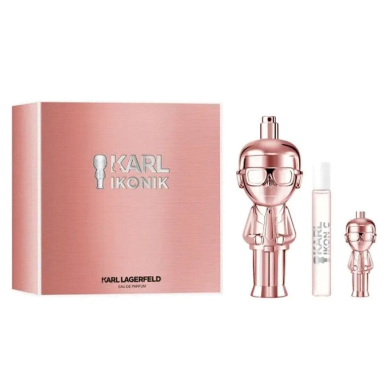 KARL LAGERFELD IKONIK WOMEN EDP 100ML & 7.5ML & 4.5ML  SET - Beauty Bar 