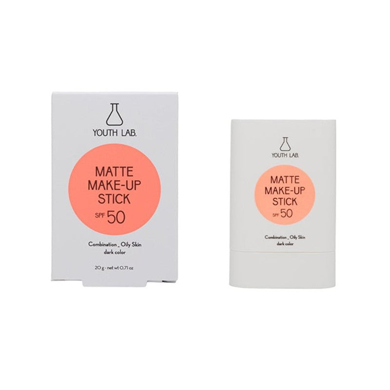 YOUTH LAB MATTE MAKE-UP STICK SUNSCREEN STICK SPF50 20G-AVAILABLE IN 4 SHADES - Beauty Bar 