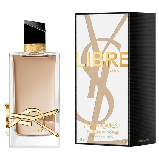 YSL LIBRE FLOWERS & FLAMES EDP FLORALE AVAILABLE IN 3 SIZES - Beauty Bar 