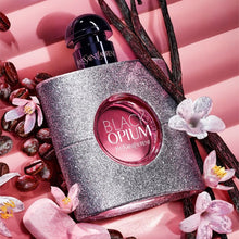 Load image into Gallery viewer, YSL BLACK OPIUM GLITTER EDP AVAILABLE IN 3 SIZES
