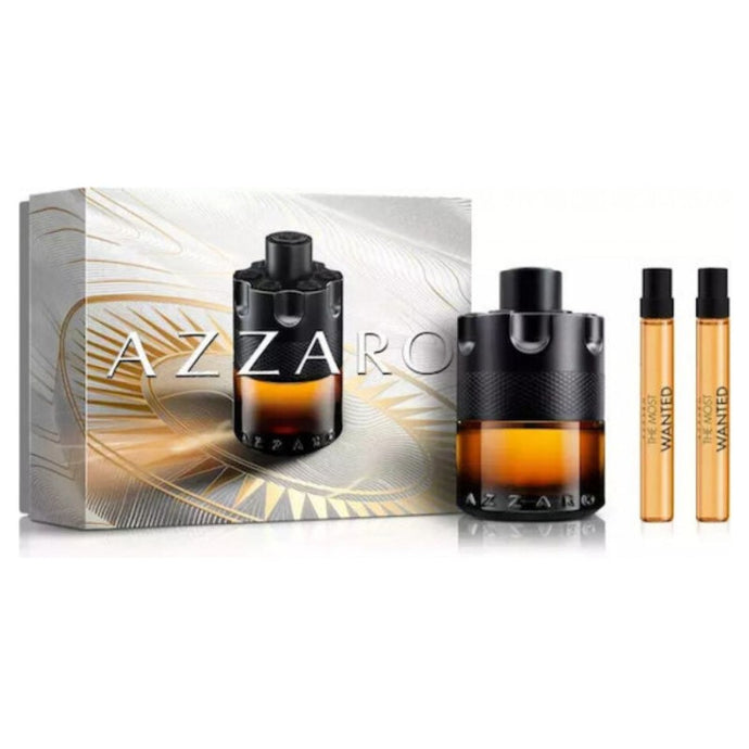 AZZARO THE MOST WANTED PARFUM 100ML & 2X10ML SET - Beauty Bar 