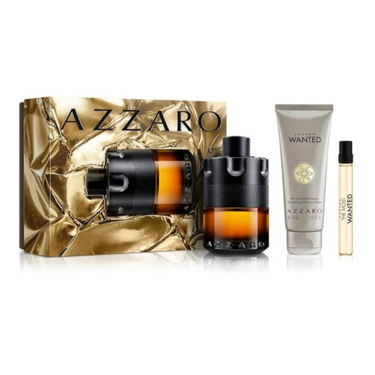 AZZARO THE MOST WANTED PARFUM 100ML & 10ML & SHOWER GEL 75ML SET - Beauty Bar 