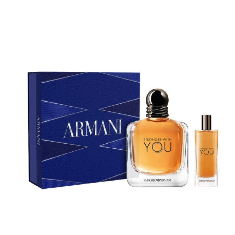 GIORGIO ARMANI STRONGER WITH YOU EDT 100ML & 15ML SET - Beauty Bar 