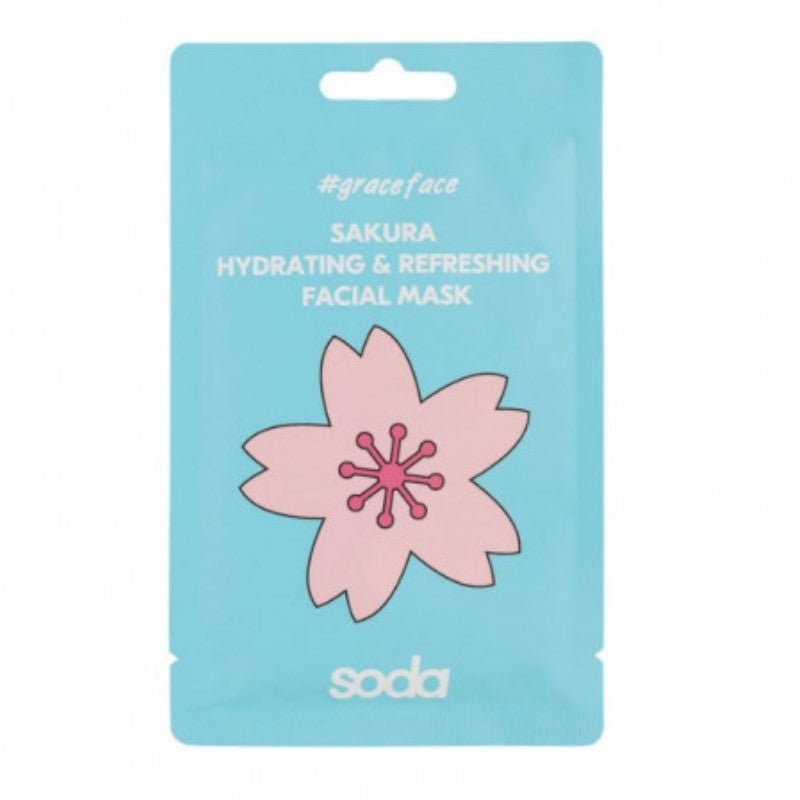 SODA SAKURA HYDRATING & REFRESHING MASK 28ML - Beauty Bar 