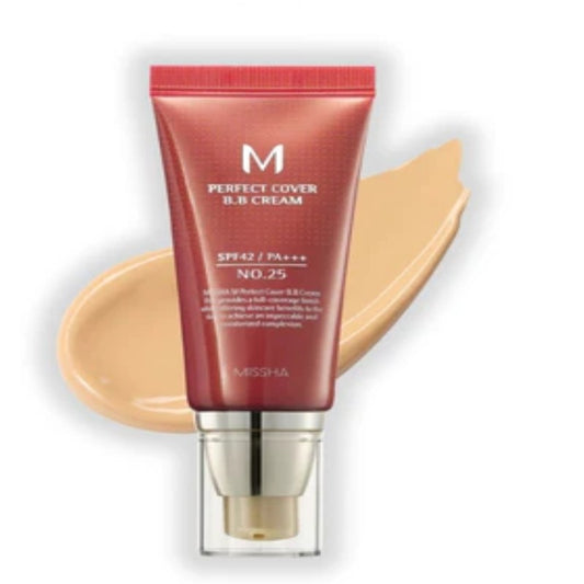 MISSHA M PERFECT COVER BB CREAM 50ML AVAILABLE IN 5 SHADES - Beauty Bar 